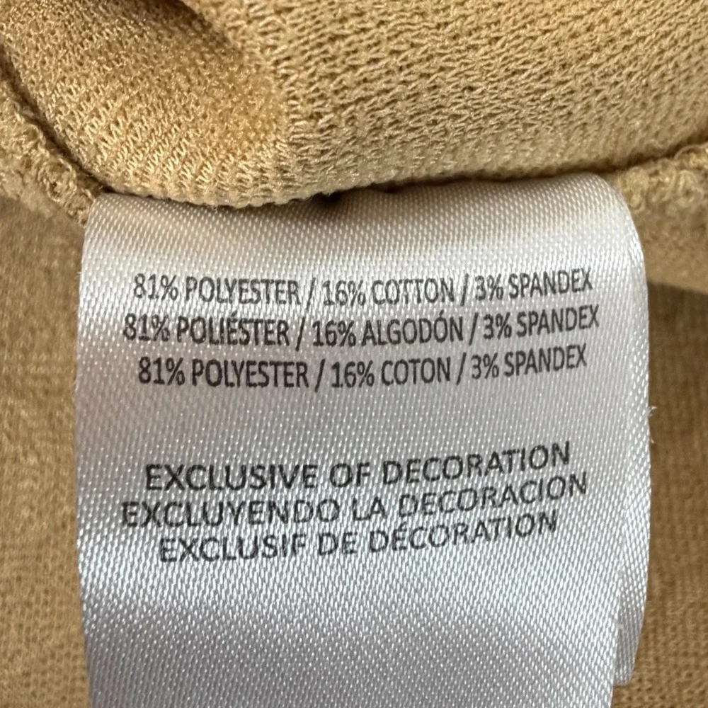 Ike Behar Mens Tan Diamond Textured Knit Short Sleeve Camp Collar Shirt XL